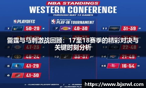 雷霆与马刺激战回顾：17至18赛季的精彩对决与关键时刻分析